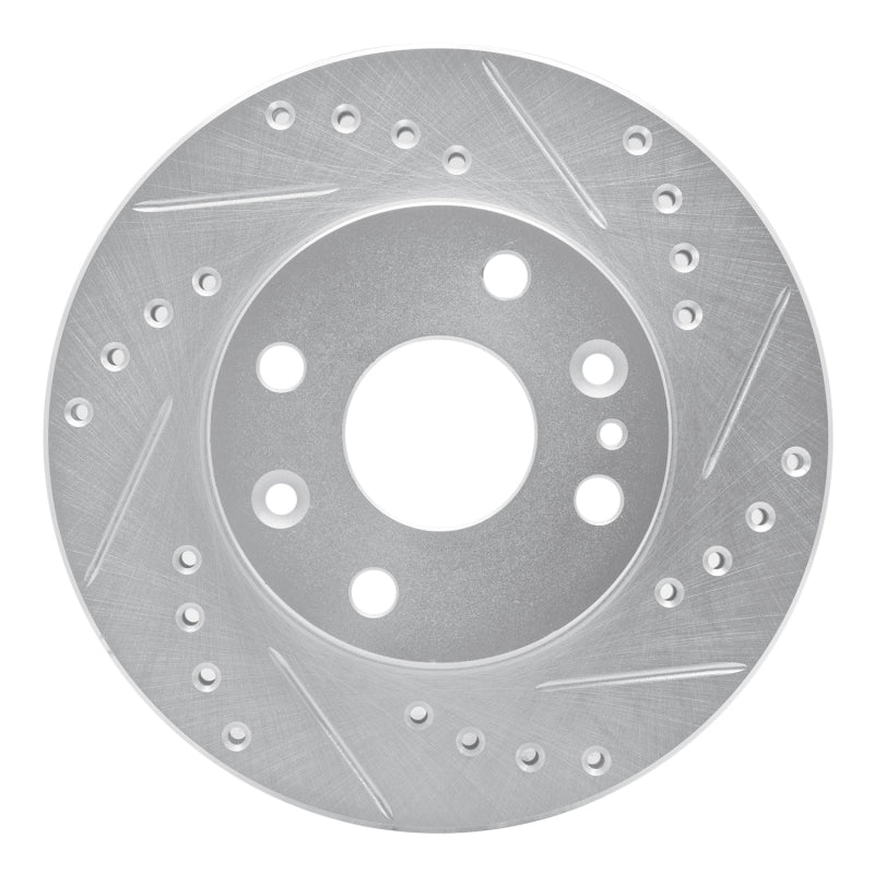 DFC 94-02 Ford Aspire Front Right Drilled & Slotted Silver Brake Rotor