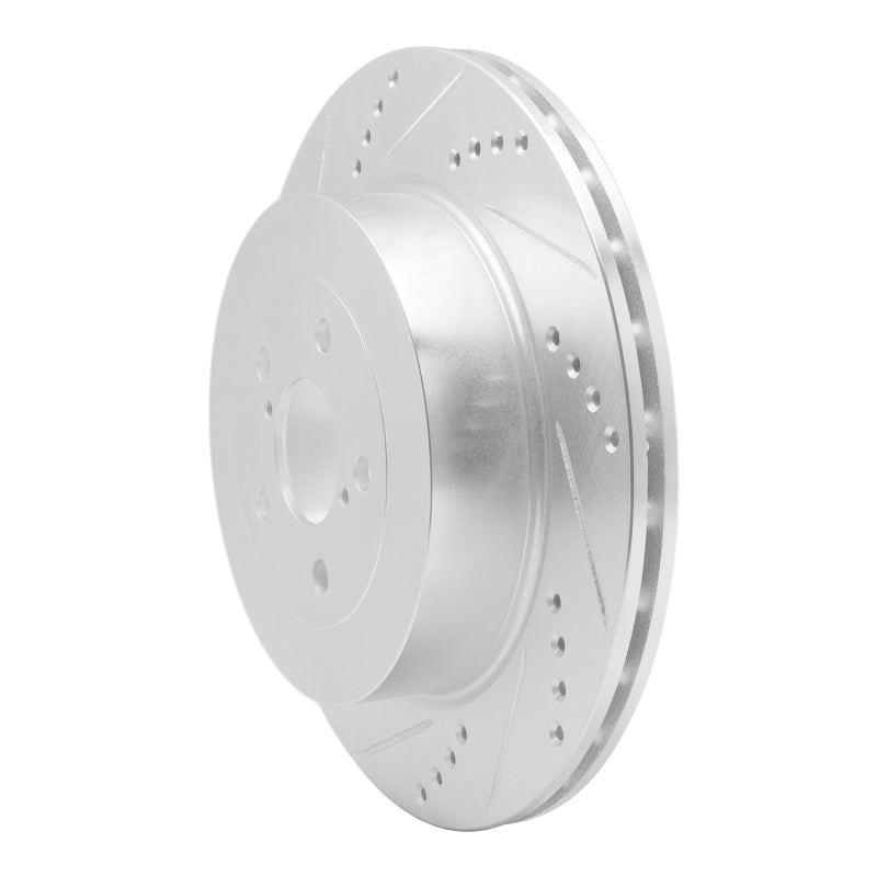 DFC 03-04 Subaru Impreza Rear Left Drilled & Slotted Silver Brake Rotor