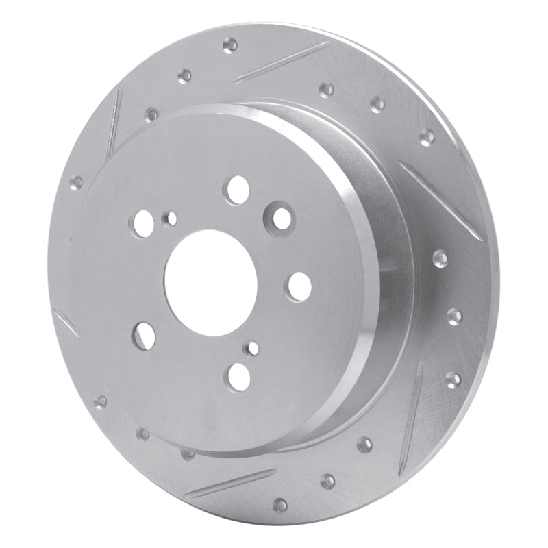 DFC 88-91 Toyota Celica Rear Left Drilled & Slotted Silver Brake Rotor