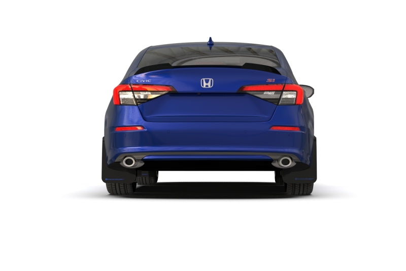 Rally Armor 22-26 Honda Civic/Civic Si/Sport Black UR Mud Flap w/Red Logo