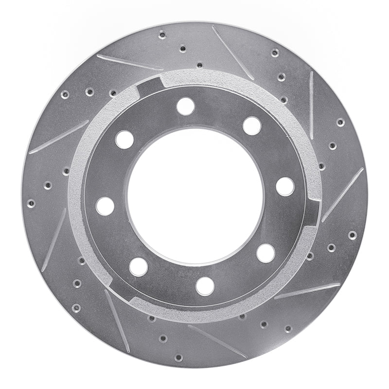 DFC 11-22 Ford F-350 Super Duty 4WD Rear Right Drilled & Slotted Silver Brake Rotor