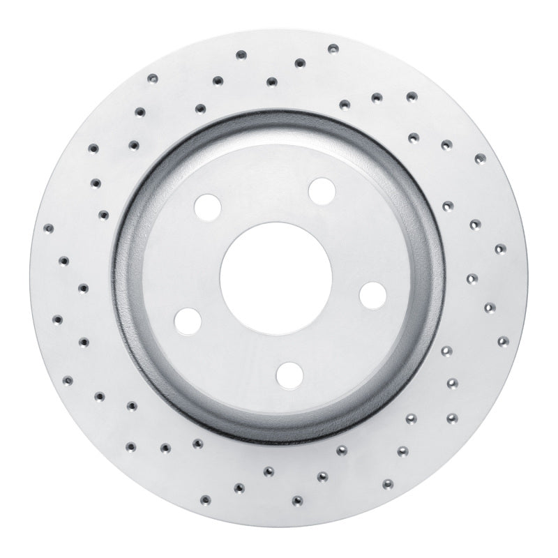 DFC 12-18 Jeep Wrangler Front Left Drilled Geoperformance Rotor