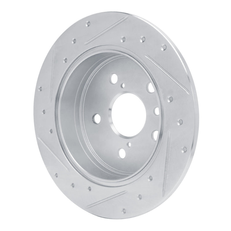DFC 18-24 Toyota Camry Rear Right Drilled & Slotted Silver Brake Rotor
