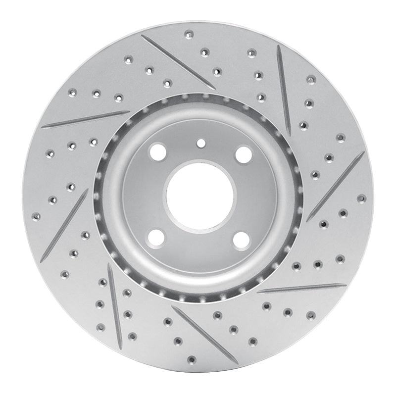 R1 16-25 Mazda MX-5 Miata Front Left Drilled & Slotted Geo-Carbon Rotor