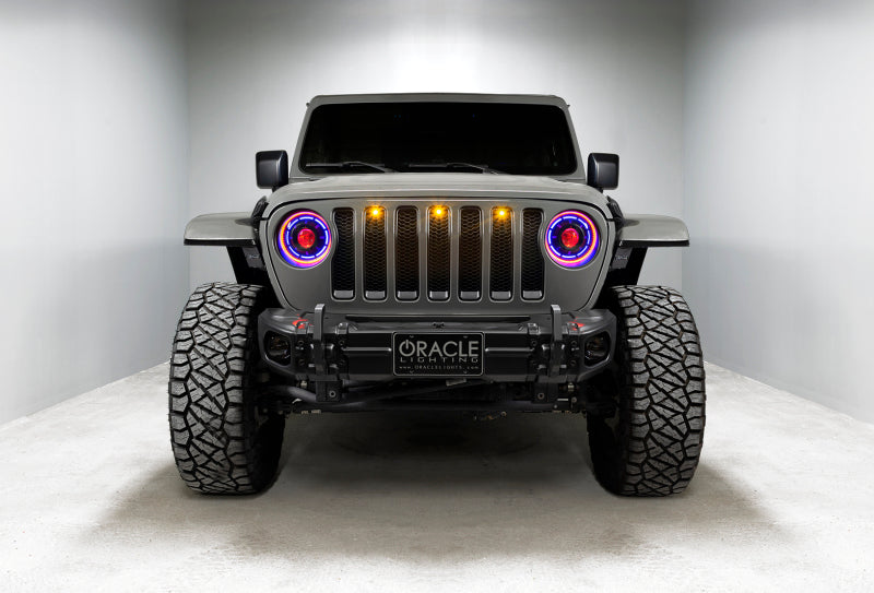 Oracle Pre-Runner Style LED Grille Kit for Jeep Wrangler JL - Amber