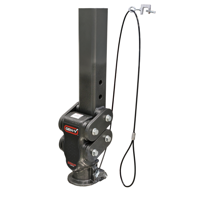 Gen-Y Spartan Torsion-Flex 2.5in Offset 4in SQ Tube Gooseneck 2-5/16in Coupler Standard Height