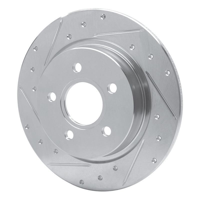 DFC 04-13 Volvo C70/S40/V50/C30 Rear Left Drilled & Slotted Silver Brake Rotor
