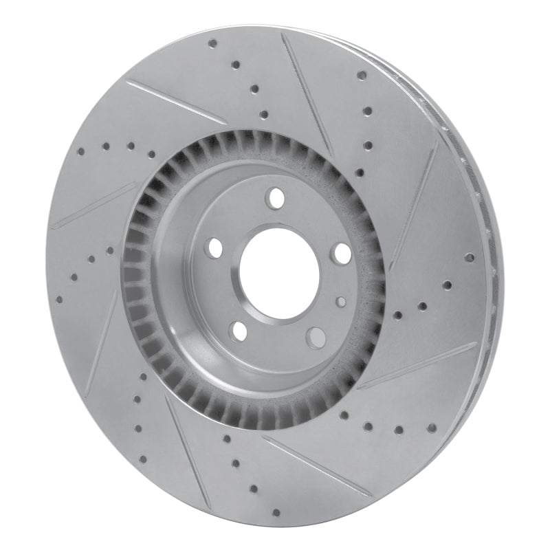 DFC 12-18 Audi A6 (USA/Canada) Front Left Drilled & Slotted Silver Brake Rotor