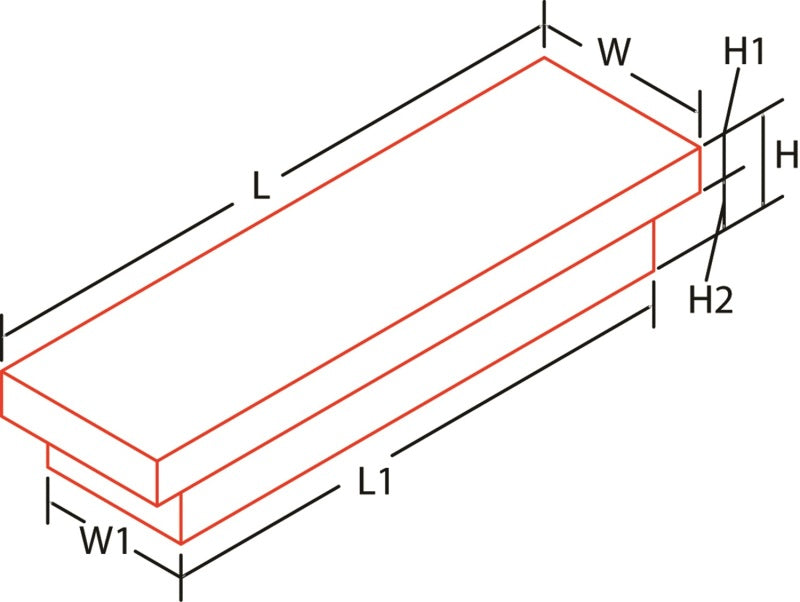 Dee Zee Universal Tool Box - Red Crossover - Single Lid BT Alum (Low)