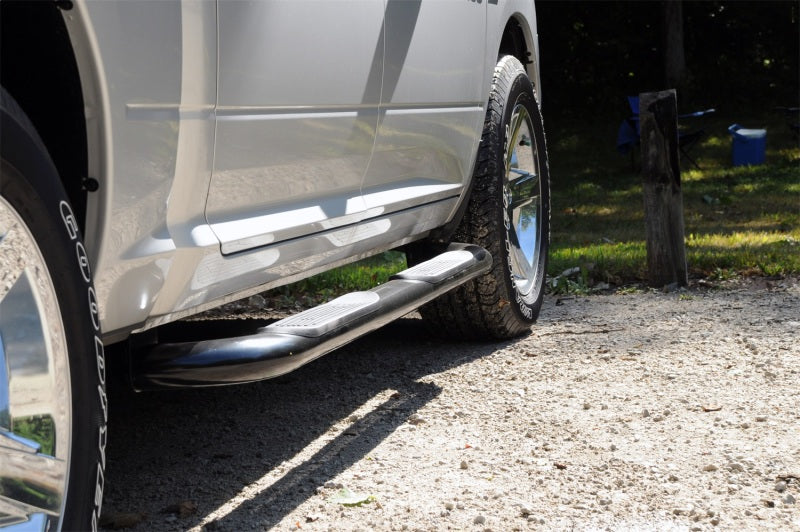 Dee Zee 80-97 Ford F-Series Tubes - 3In Round Black Steel RegCab