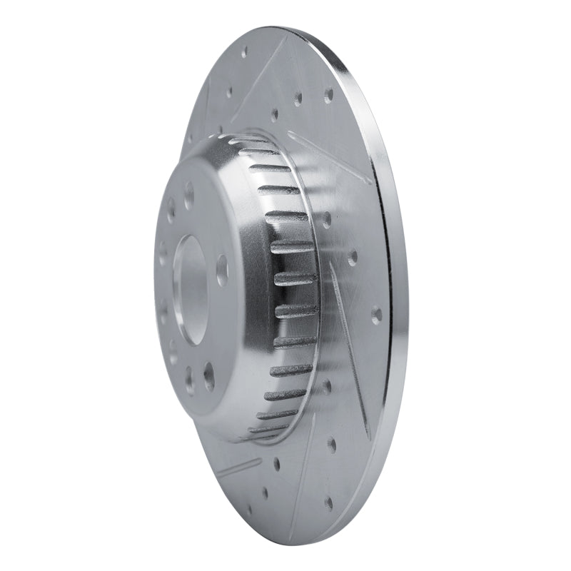 DFC 20-22 Jaguar E-Pace Rear Left Drilled & Slotted Silver Brake Rotor