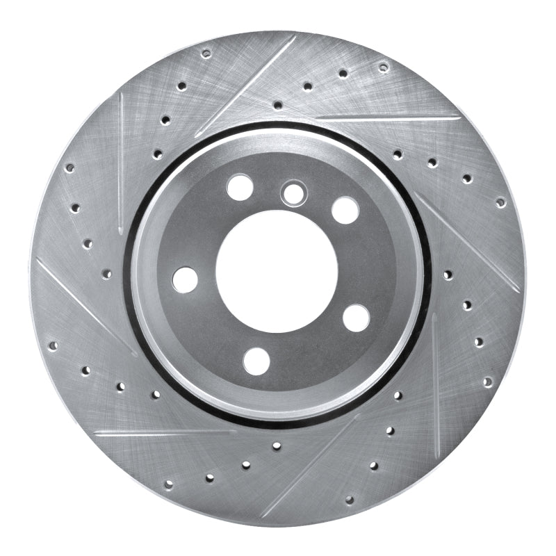 DFC 02-05 BMW 745i Rear Left Drilled & Slotted Silver Brake Rotor