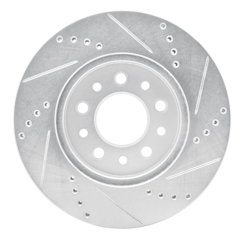 R1 04-07 Ford Freestar Front Left Drilled & Slotted Silver Brake Rotor