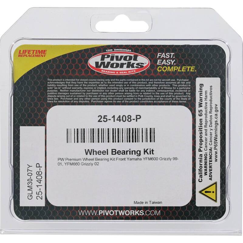 Pivot Works Premium Wheel Bearing