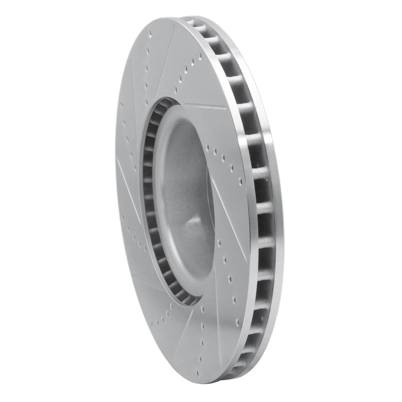 DFC 10-12 Land Rover Range Rover Front Right Drilled & Slotted Silver Brake Rotor