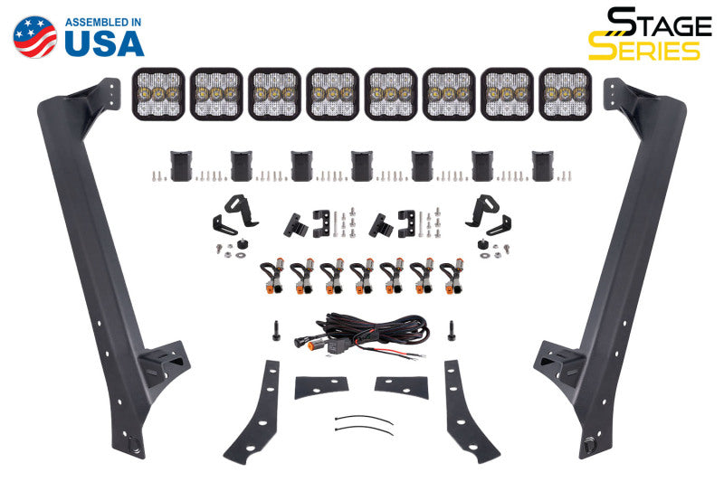Diode Dynamics Stage Series Windshield Bracket Kit for 07-18 Jeep JK Wrangler (No Lights)
