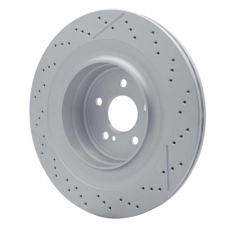 R1 10-18 Mercedes-Benz E63 AMG S Rear Drilled & Slotted Carbon Alloy GeoMET Rotor