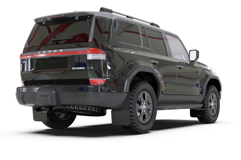 Rally Armor 24-25 Lexus GX 550 Luxury Black UR Mud Flap - Silver Logo