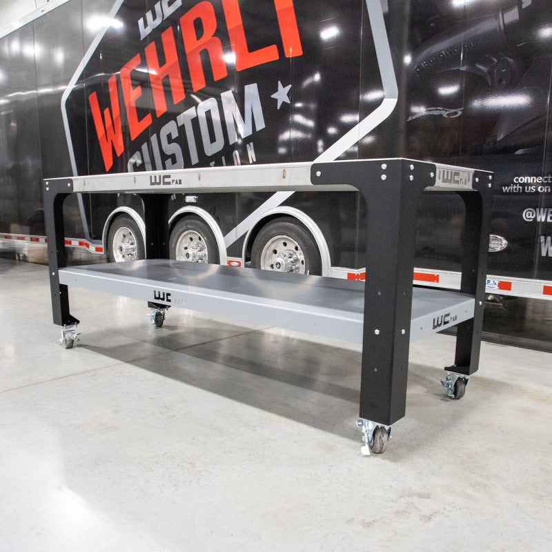 Wehrli Modular Steel Work Bench Top/Shelf Kit - 32in x 90in x .120in Thick (Raw Steel)