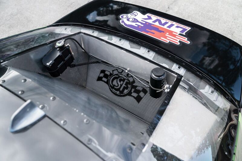 CSF Motorsport Radiator with Shroud - 14in SPAL Brushless Fans - Harnesses
