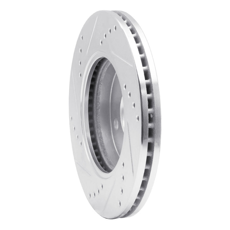 R1 03-10 Chevrolet Cobalt Front Right Drilled & Slotted Silver Brake Rotor