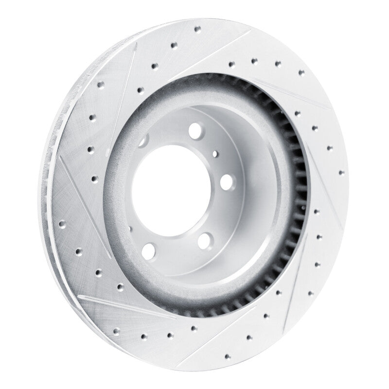 DFC 22-25 Lexus GX550 Front Right Drilled & Slotted Silver Brake Rotor