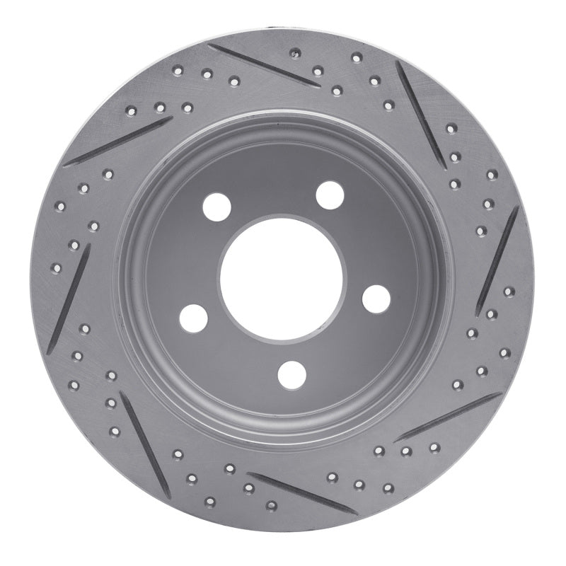 R1 03-07 Jeep TJ (Canada - See Wrangler For Us) Rear Right Drill & Slot Geo-Carbon Rotor