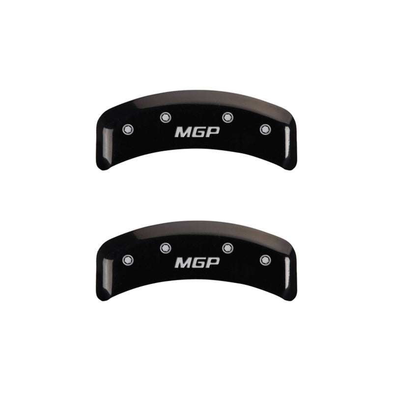 MGP 4 Caliper Covers Engraved Front & Rear MGP Black Finish Silver Char 1988 Chevrolet Corvette