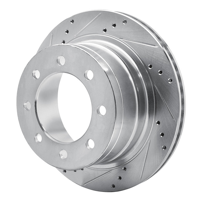 DFC 03-08 Dodge Ram 3500 Rear Left Drilled & Slotted Silver Brake Rotor