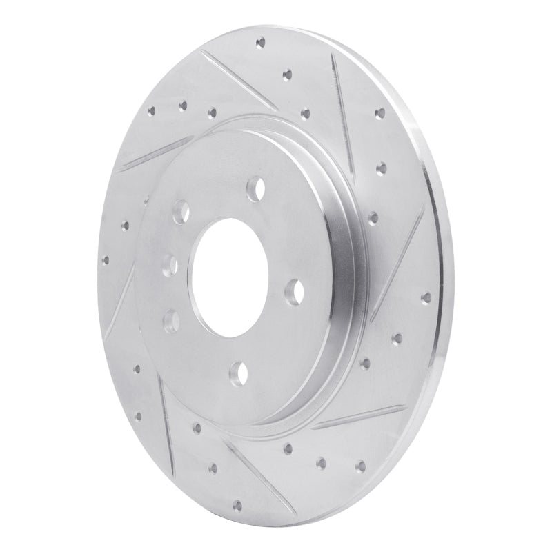 R1 05-05 Buick TERRAZA Rear Right Drilled & Slotted Silver Brake Rotor