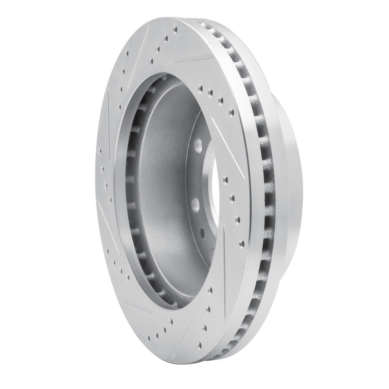 DFC 88-00 Chevrolet Suburban 1500 Front Right Drilled & Slotted Silver Brake Rotor