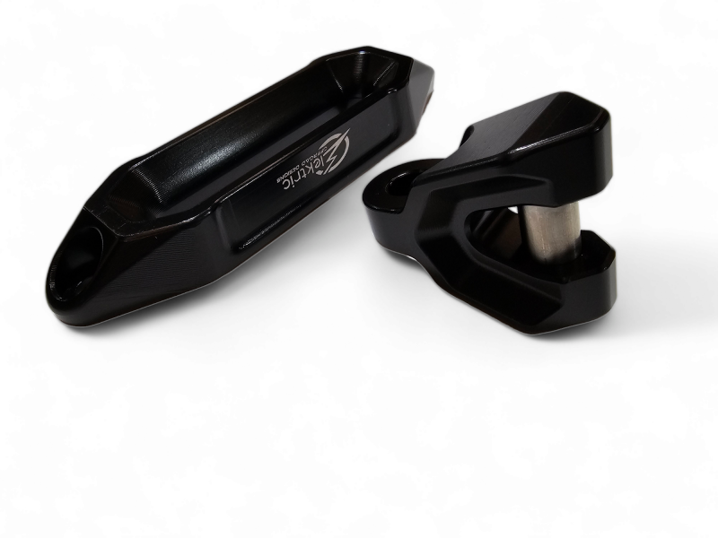 Elektric Offroad Winch Hawse Fairlead And Hook Combo Anodized Black