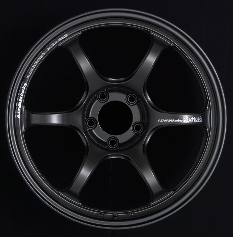 Advan RG-D2 16x7.0 +48 4x100 Semi Gloss Black Wheel