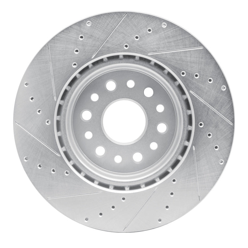 DFC 19-25 Ram 1500 Front Right Drilled & Slotted Silver Brake Rotor