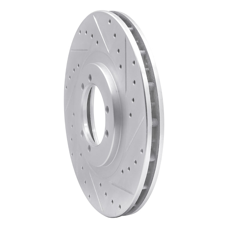 R1 96-06 Hummer H1 Front Right Rear Right Drilled & Slotted Silver Brake Rotor