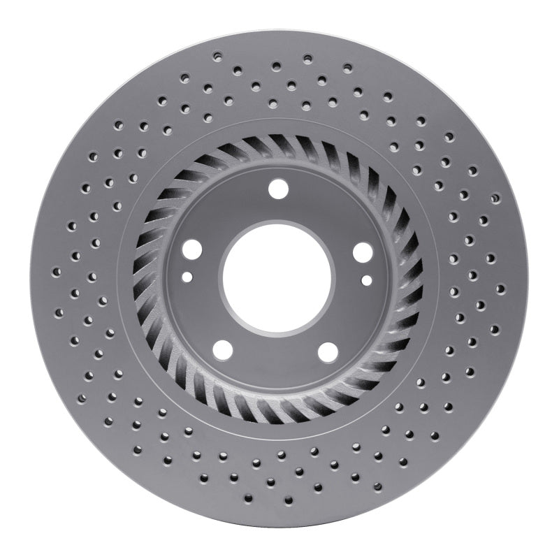 R1 07-08 Hyundai Tiburon Front Drilled GeoSPEC Coated Rotor