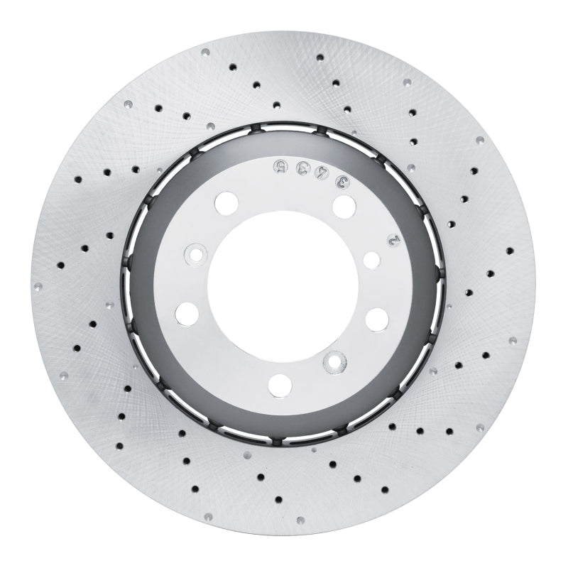 R1 10-11 Porsche 911 Right Rear Drilled Carbon Alloy GeoMET Rotor