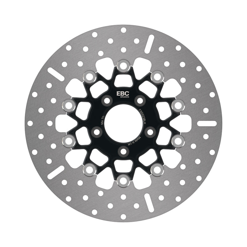 EBC 07-10 Harley-Davidson Sportster XL 883 L Low Front Black Chrome Rotor