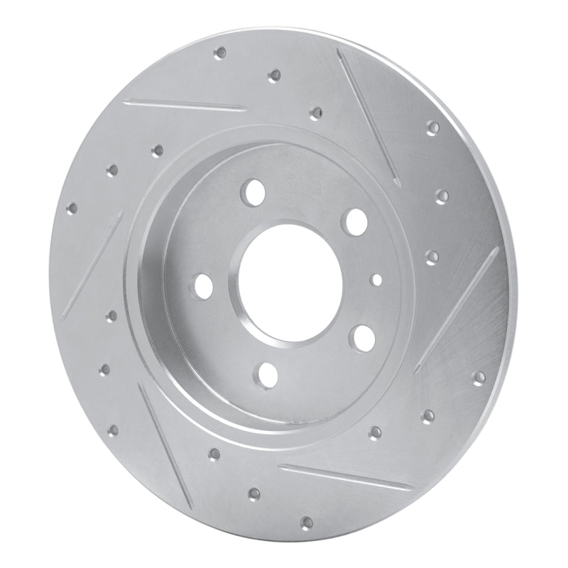 DFC 00-09 Audi A4 Quattro Rear Left Drilled & Slotted Silver Brake Rotor
