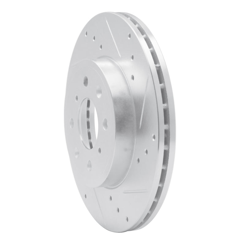 R1 15-20 Honda Fit (Mexico) Front Right Drilled & Slotted Silver Brake Rotor