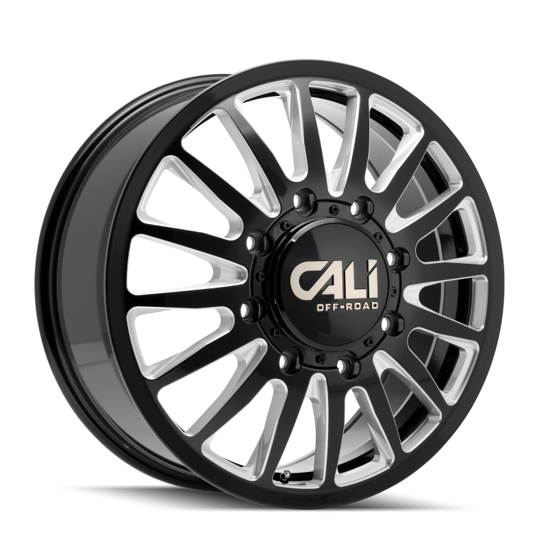 Cali Off-Road 9110D Summit Dually 22x8.25 / 8x210 BP / -192mm OS / 154.2mm Hub Gls Blk Mill Wheel