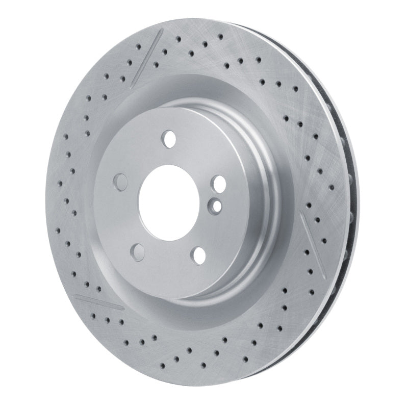 R1 05-11 Mercedes-Benz CLK63 AMG Rear Drilled and Slotted Brake Rotor