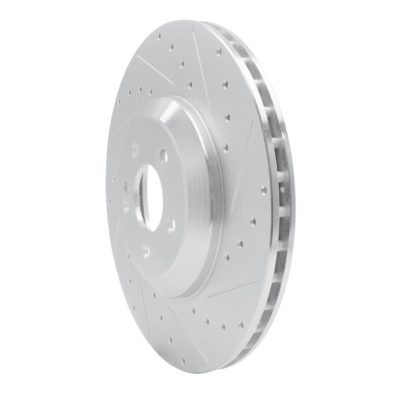 DFC 17-23 Mercedes-Benz E450 Rear Right Drilled & Slotted Silver Brake Rotor
