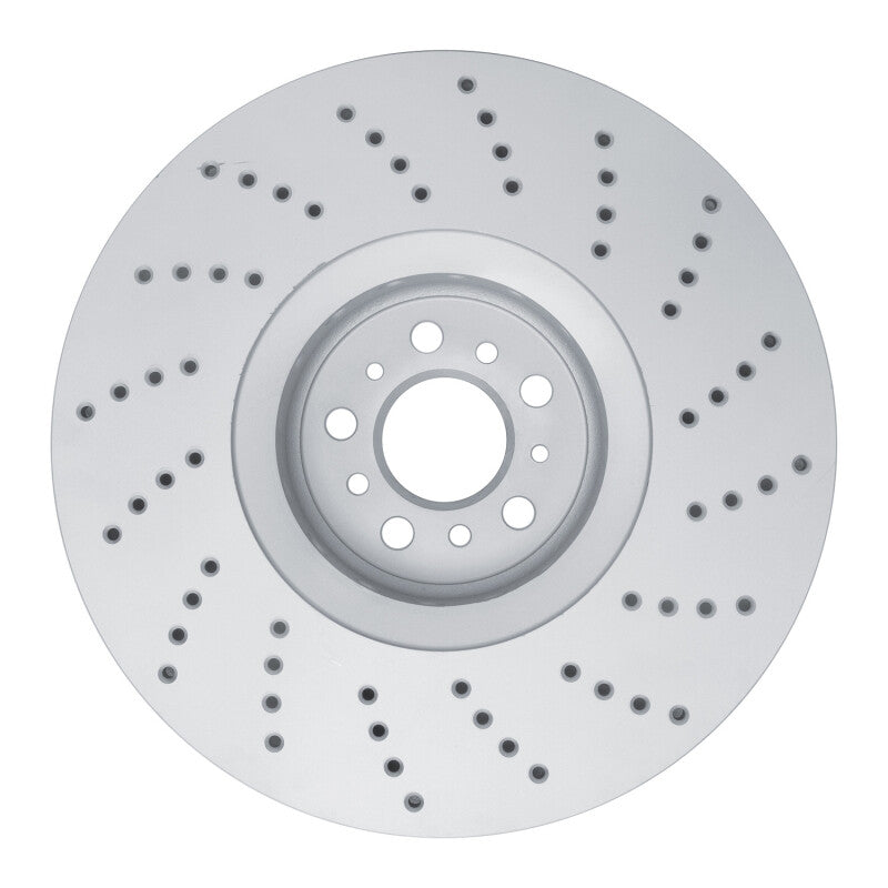 R1 20-25 BMW X6 Left Front Drilled Carbon Alloy GeoMET Rotor