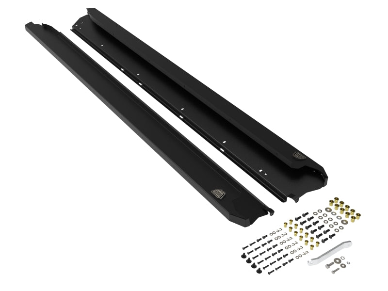 aFe POWER 10-14 Subaru Outback H4 2.5L / H6 3.6L Terra Guard Trail Steps - Black