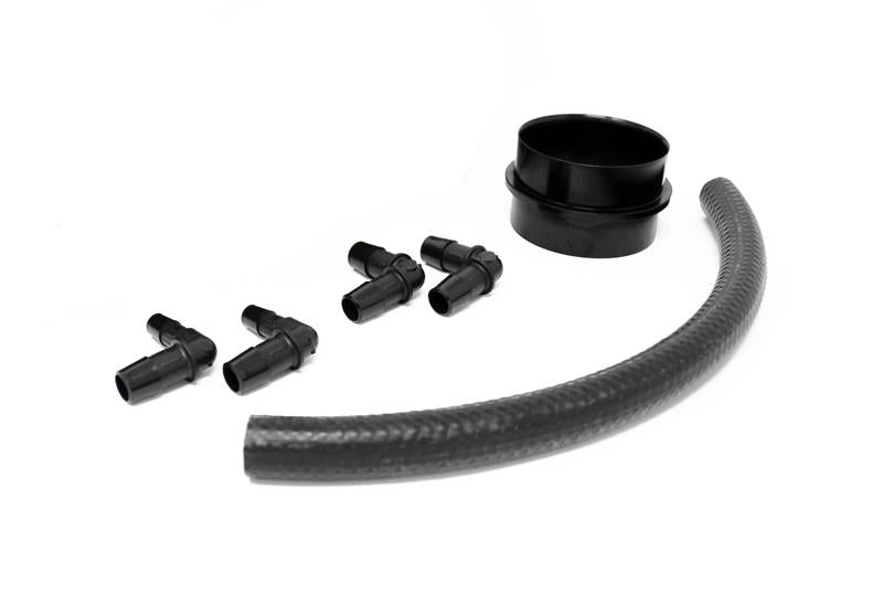 Torque Solution Turbo Inlet Hose Black: 02-07 Subaru WRX/04-18 STI/05-09 Legacy GT/04-13 FTX - Red