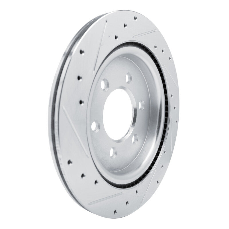DFC 21-25 Ford Expedition Rear Right Drilled & Slotted Silver Brake Rotor