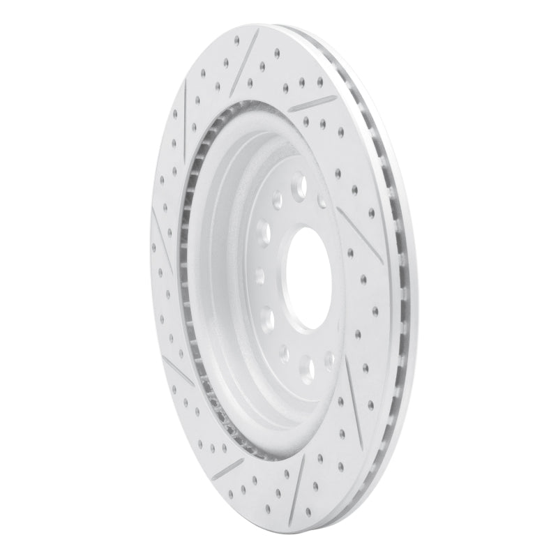 R1 19-25 Ram 1500 Rear Right Drilled & Slotted Geo-Carbon Rotor