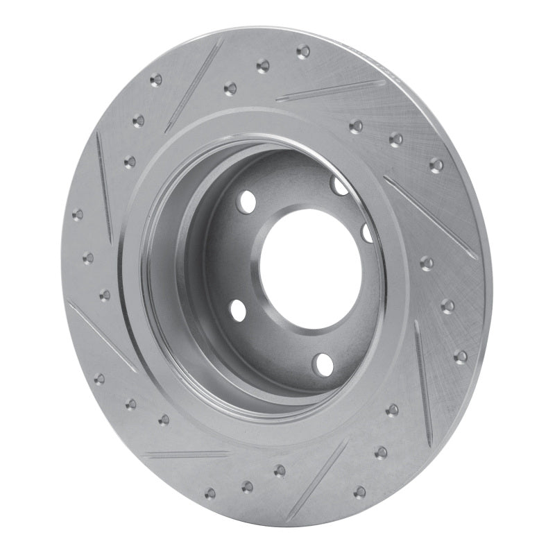 DFC 05-12 BMW 120i (Mexico) Rear Right Drilled & Slotted Silver Brake Rotor