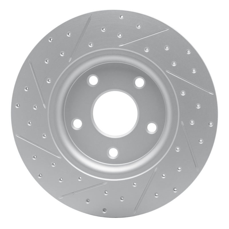 R1 12-20 Chrysler Town & Country Rear Right Drilled & Slotted Geo-Carbon Rotor